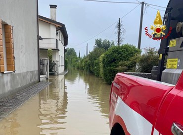 Esondazioni nel padovano, allerta rossa in Veneto