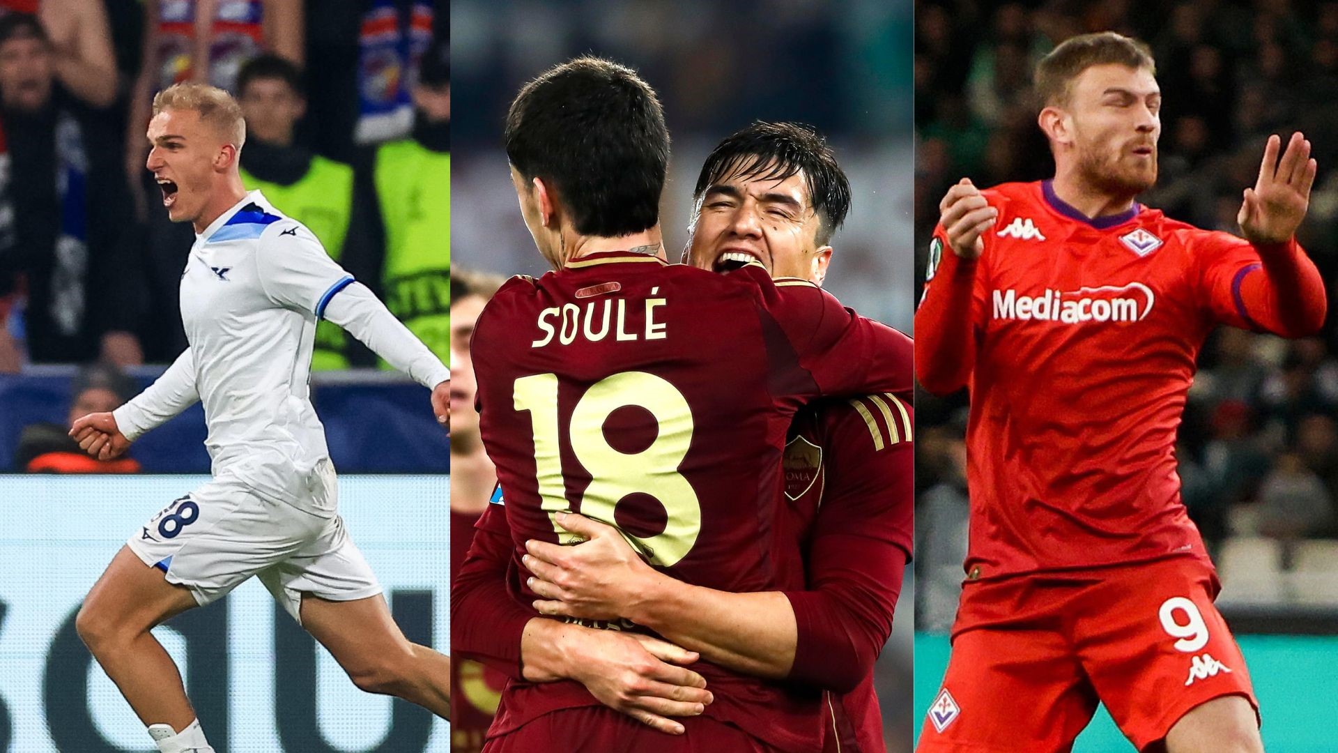 Notti europee: bene Lazio e Roma, cade la Fiorentina