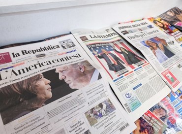 Giornali a picco: in un anno solo tre con il segno più