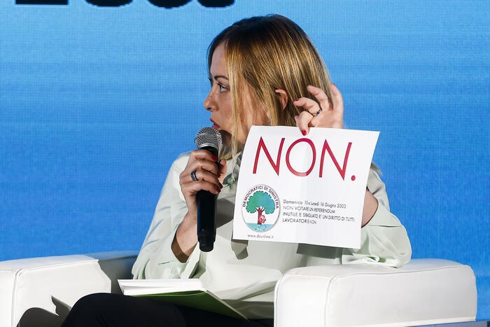 Sui referendum rispettate Giorgia Meloni