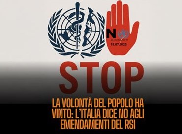 Oms, no dell’Italia al Regolamento Sanitario Internazionale