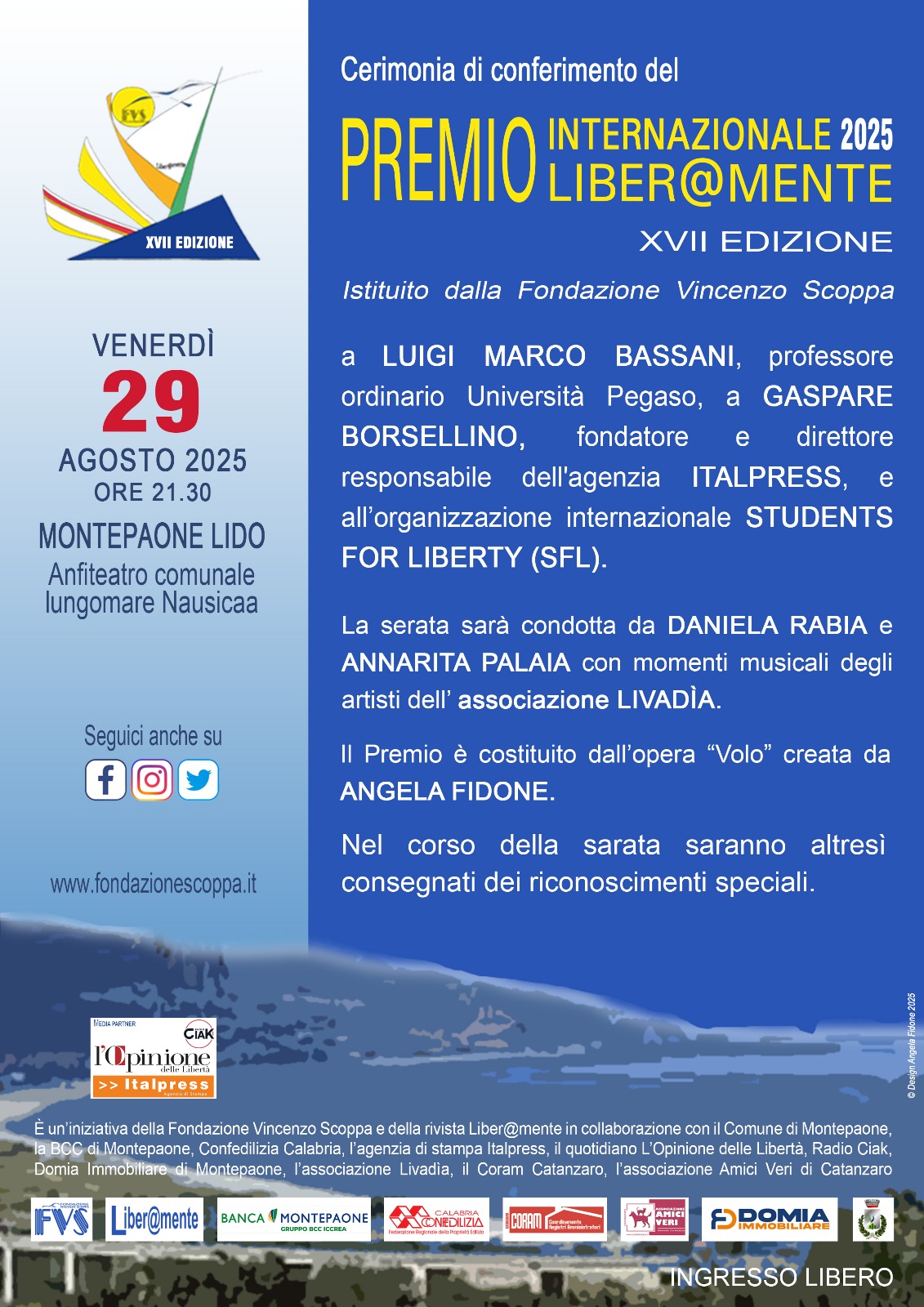 XVII edizione del Premio Internazionale Liber@mente