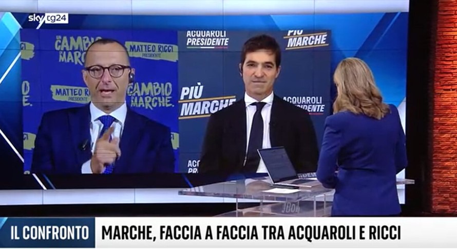 Regionali, scintille nel doppio confronto Acquaroli-Ricci