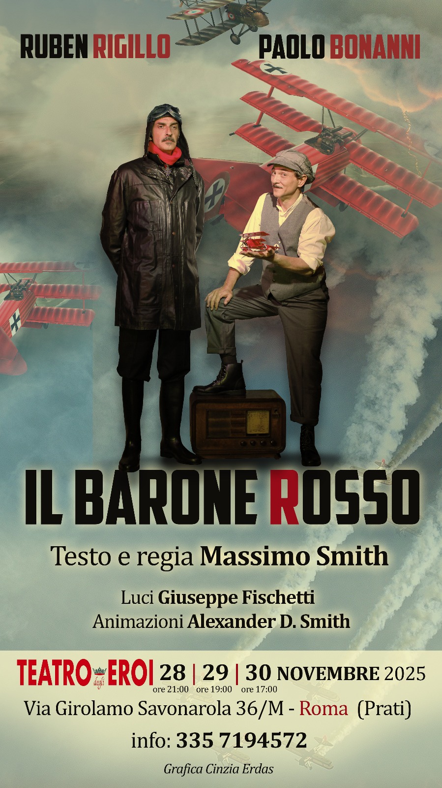  Debutta a Roma “Il Barone Rosso”