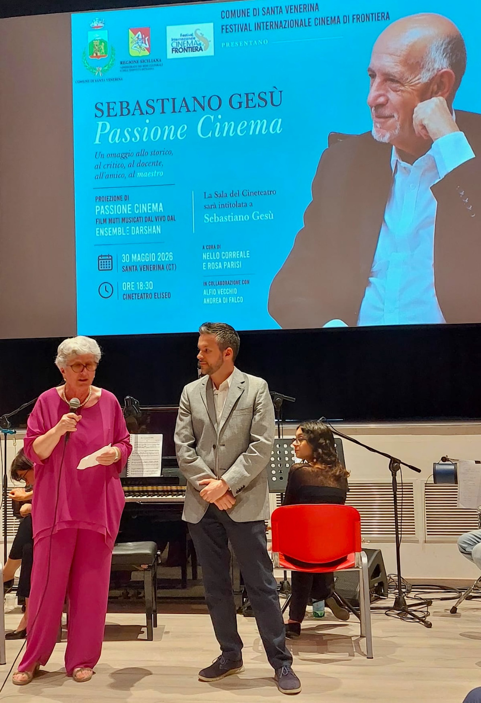 Sebastiano Gesù, il tributo di Santa Venerina allo storico del cinema