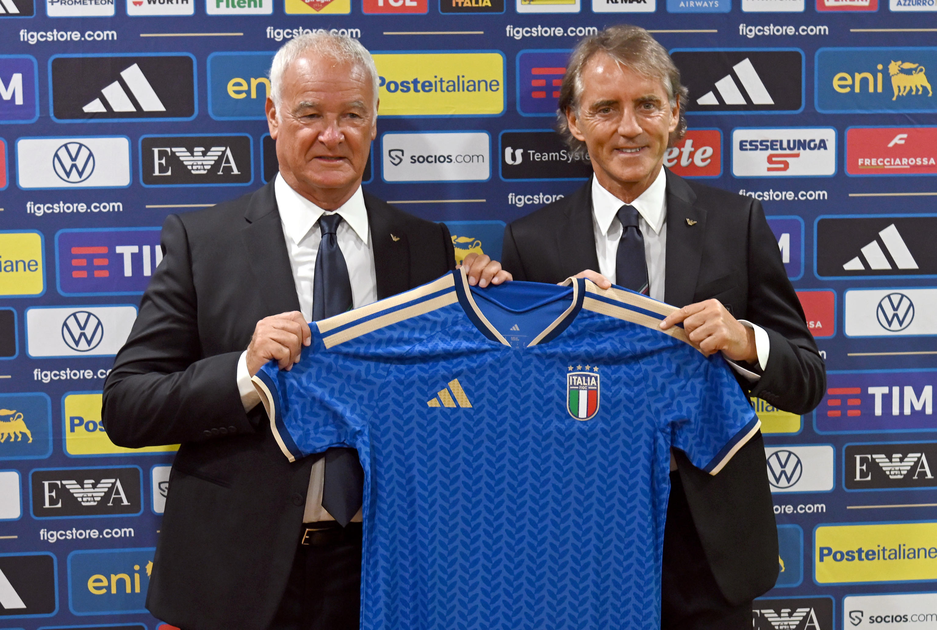 Mancini e Ranieri: le prime parole in azzurro