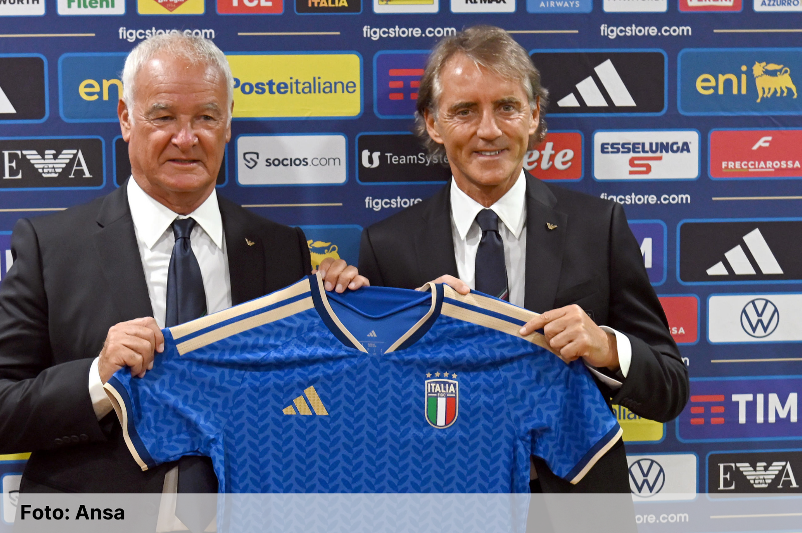 Mancini e Ranieri: le prime parole in azzurro