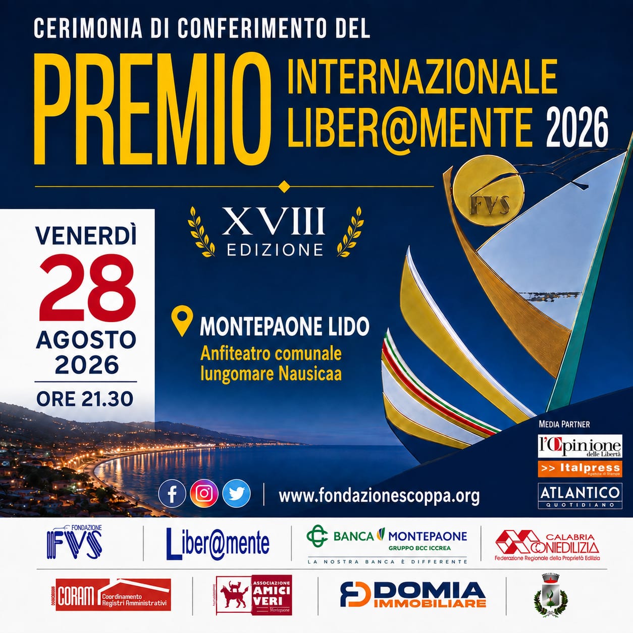 La XVII edizione del Premio Internazionale Liber@mente