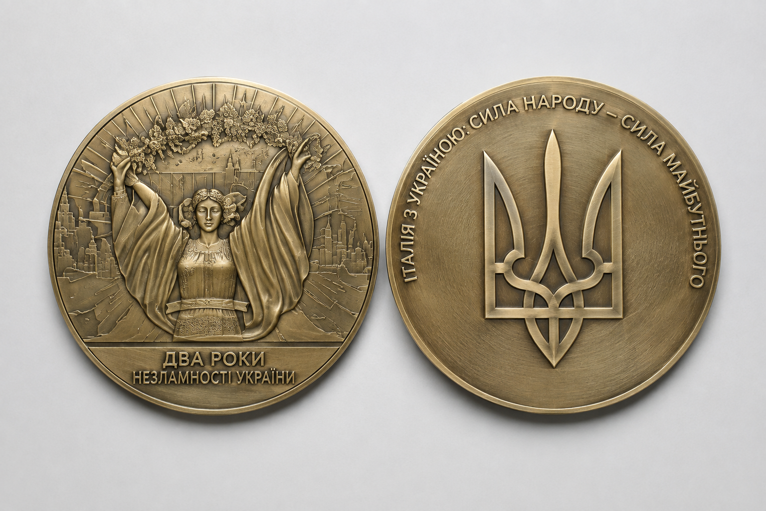 Il valore della medaglia “Due anni di resistenza ucraina”
